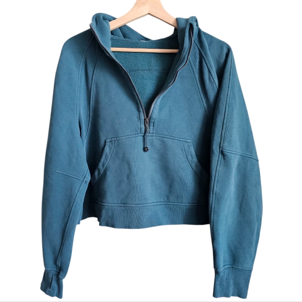 lululemon athletica Teal Half-Zip Hoodie